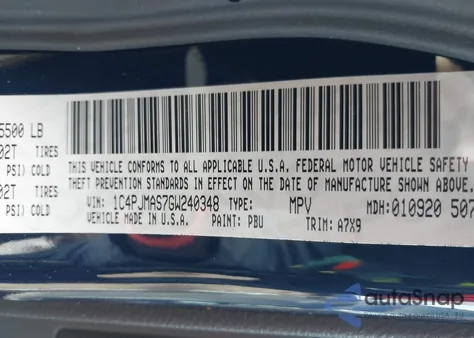 2016 Jeep Cherokee Sport from USA, damaged, VIN 1C4PJMAS7GW240348